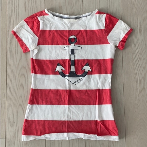 Nautica Anchor Sequin Stripe Tee - Picture 1 of 4